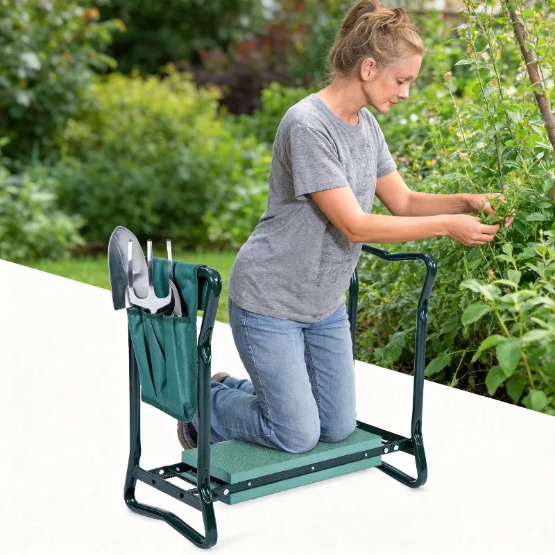 Banquinho Dobrável 2 em 1 para - Gardening Tools Kit For Sale avaliação e preço